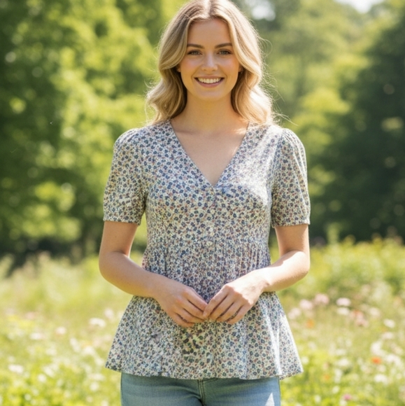 RALPH LAUREN DENIM & SUPPLYBABYDOLL TOP XL - Picture 2 of 6